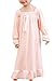 PUFSUNJJ Kids Girls Winter Princess Long Sleeve Lace Nightdress Pajamas Dress 3-12 Years