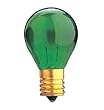 Bulbrite 702410 - 10S11TG - 10 Watt S11 Transparent Green Light Bulb, 130 Volt Long Life, Intermediate Base