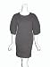 THAKOON Pleated Sleeve Wool Dress in Charcoal
