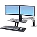 Ergotron 24-392-026 Workfit-A with Suspended Keyboard for Dual Monitors Sit Stand Workstation