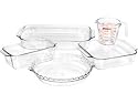 Pyrex Bakeware 5-Piece Baking Dish Set, Clear