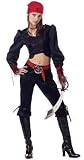 Teen Gothic Pirate Girl Costume (Sword and Boot Tops Not Included)