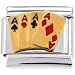 Gold Winning Hand PLAYING CARDS Italian Charm