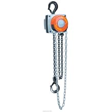CM 5624A Steel Hurricane Hand Chain Hoist with Hook Mounted, 1000 lbs Capacity, 15' Lift Height