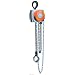 CM 5630A Steel Hurricane Hand Chain Hoist with Hook Mounted, 4000 lbs Capacity, 15' Lift Height