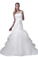 Sweetheart Corset   Waistline Satin Lace Mermaid Wedding Dress 