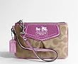Coach Madison Op Art Signature Wristlet Bag Case for IPOD Rose