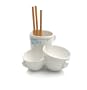 Black+Blum Desk Tidy? 7 by 7-1/2 by 5-Inch Desk Organiser, White