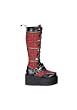 3 1/4 Inch Platform Zippered Creeper Knee Boot Women'S Size Shoe