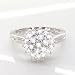 0.80 Carat Round Diamond Cluster Ring in 18ct Solid White Gold
