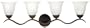 Yosemite Home Decor 6324DB Maple 30-Inch 4-Light Bathroom Vanity, Dark Brown