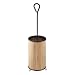 Formbu Bamboo Bronze Toilet Bowl Brush & Holder Bathroom Decor
