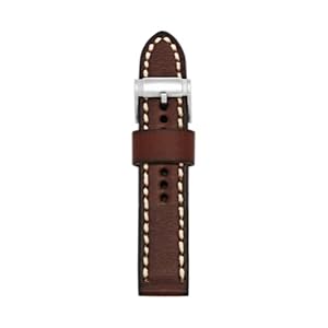 Fossil Watches, Men's Leather 22Mm Watch Strap - Brown