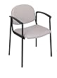 Deluxe Arm Chair With Designer Plastic Shell Back By Office Star