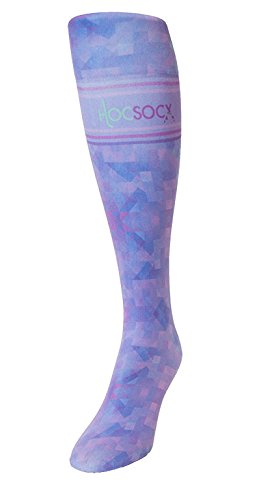 Hocsocx Violet Blues Women's Performance Shin Guard Sock