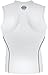 New 042 White Skin Tights Compression Base Layer Sleeveless Mens Top