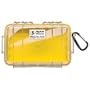 Pelican 1040-027-100 Micro Case with Clear Lid and Carabineer (Yellow)