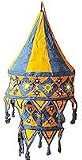 ShalinCraft Lampshades Multicolored Applique Embroidered Fabric Indian-Style (clamp043)
