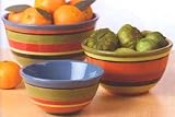 Comida Buena Set of 3 Ceramic Nesting Bowls