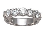 1.50 cts Round Diamonds Band - Platinum, 18kt White or Yellow Gold