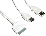 Cables To Go - 35502 - 12in iPod Male To USB / Firewire Y Cable