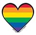 Mini Rainbow Heart - Sticker / Decal
