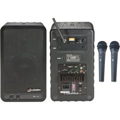 Single-Channel VHF Powered Speaker System With Wireless Mics - A4, 171.905MHz hand-Held