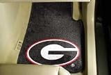 Georgia Bulldogs Red G on Black 2 Piece Car Mats (2 Front)
