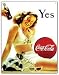 Coca-Cola Yes Girl Metal Sign