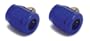 Spectre 2266 Blue Magna-Clamp Fuel Line Fitting Pack of 2