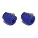 Spectre 2266 Blue Magna-Clamp Fuel Line Fitting Pack of 2