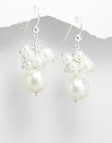 Marana Jewelry White Fresh Water Pearl Dangle Earrings