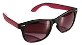 Blues Brothers Wayfarer Pink / Black Sun Glasses w/ micro case