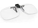 Magna-Flip Clip On Flip Up & Down Reader Magnifiers, Converts Distance Glasses and Sunglasses into Reading and Computer Glasses. +2.00 Power.