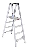 Werner PT374 4-Foot 300-Pound Duty Rating Twin Step Aluminum Stocker's Ladder