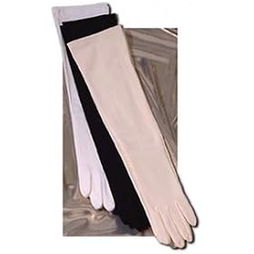 Click here to buy CottonLovers Matte Finish 12-Button Slip-on Bridal Wedding Formal Prom Glove by Finale gloves.