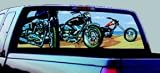 Exterior Mounted See-Thru Window Graphics - American Iron 65 x 20