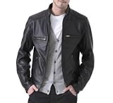 Mens Corporate Leather Jacket Black