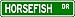 HORSEFISH Street Sign ~ Fishing ~ Great Fish Sign for your Lodge, Gameroom, Basement,...