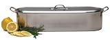 Large Stainless Steel Fish Poacher with Handles