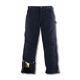 Buy Carhartt Mens Flame-Resistant Midweight Canvas Waist Overall - Quilt Lined