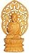 ShalinCraft God Buddha Sculptures Wood Working Handcrafted Indian Arts Crafts Artifacts 8.5" x 4.5"