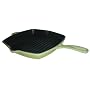 Le Creuset Enameled Cast-Iron 10-1/4-Inch Square Skillet Grill, Kiwi