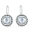Janice Girardi Ocean Snow Pearl Rounded Square Earrings