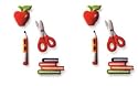 School Cakes, Cupcakes, Cookies(36089) - School Supplies Shaped Hard Sugar Decorations (8 pcs)