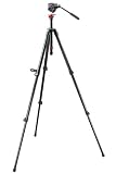 Manfrotto 701HDV,755XBK Video Kit with 701HDV Pro Fluid Video Mini Head, 755XBK MDEVE Black Aluminum Video Tripod and MBAG80 Tripod Bag