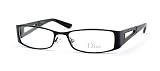 AUTHENTIC DIOR CD 3691 CD3691 SWM BLACK SEMI MATTE PLASTIC EYEGLASSES EYEWEAR 52 mm