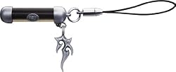 BICO AUSTRALIA JEWELRY (MB7) - Grey Phone Accessory with Mini E-Pendant - Comes with a Generic 18 inch (to 20in) Adjustable 4mm Black Rubber Necklace.