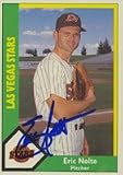 Eric Nolte, Las Vegas Stars - Padres Affiliate, 1990 CMC Autographed Card