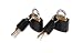 Ultra Hardware 56019 3/4-Inch Backpack or Luggage Lock In Black Plastic Casing, Solid Brass